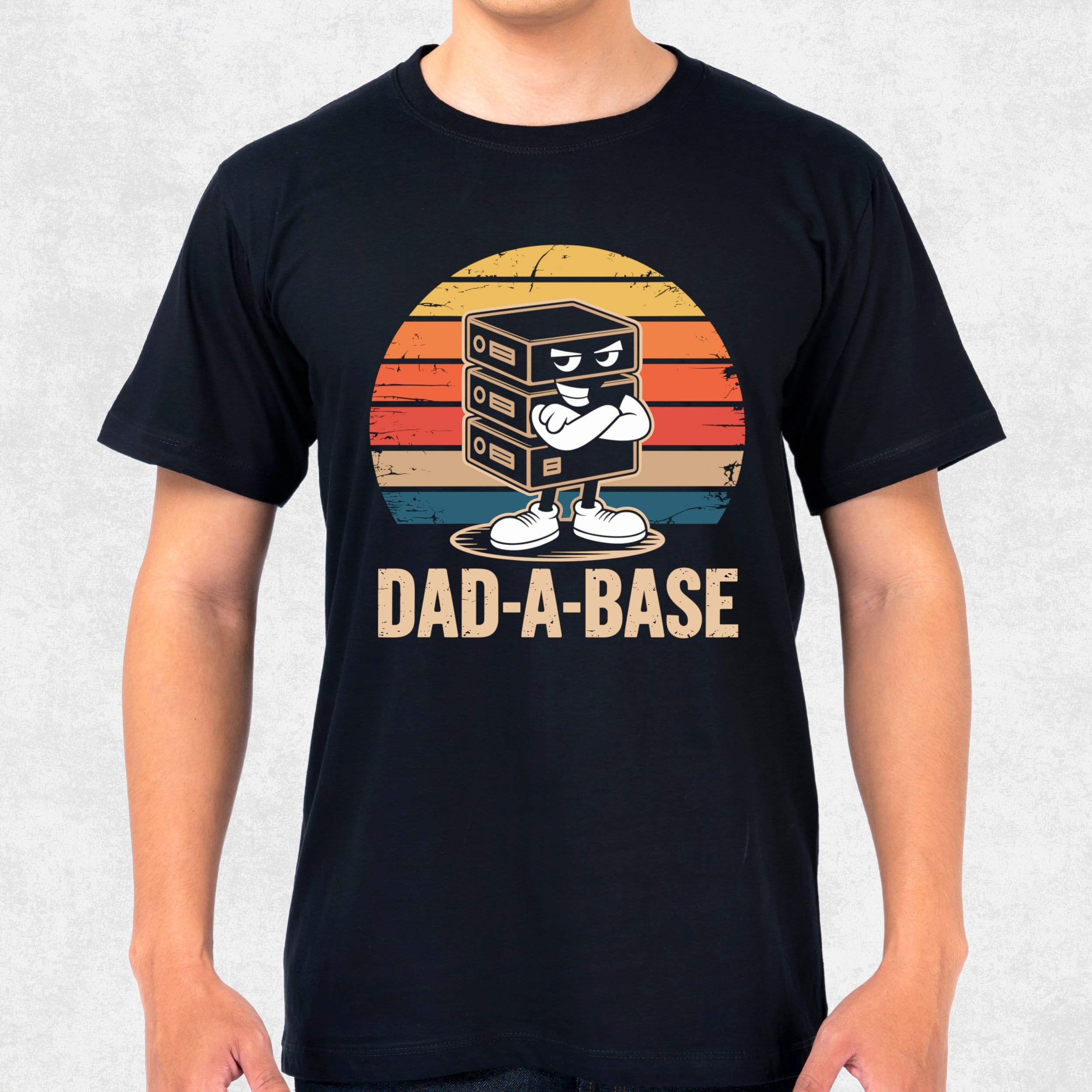 Dad Database Retro Sunset T-Shirts