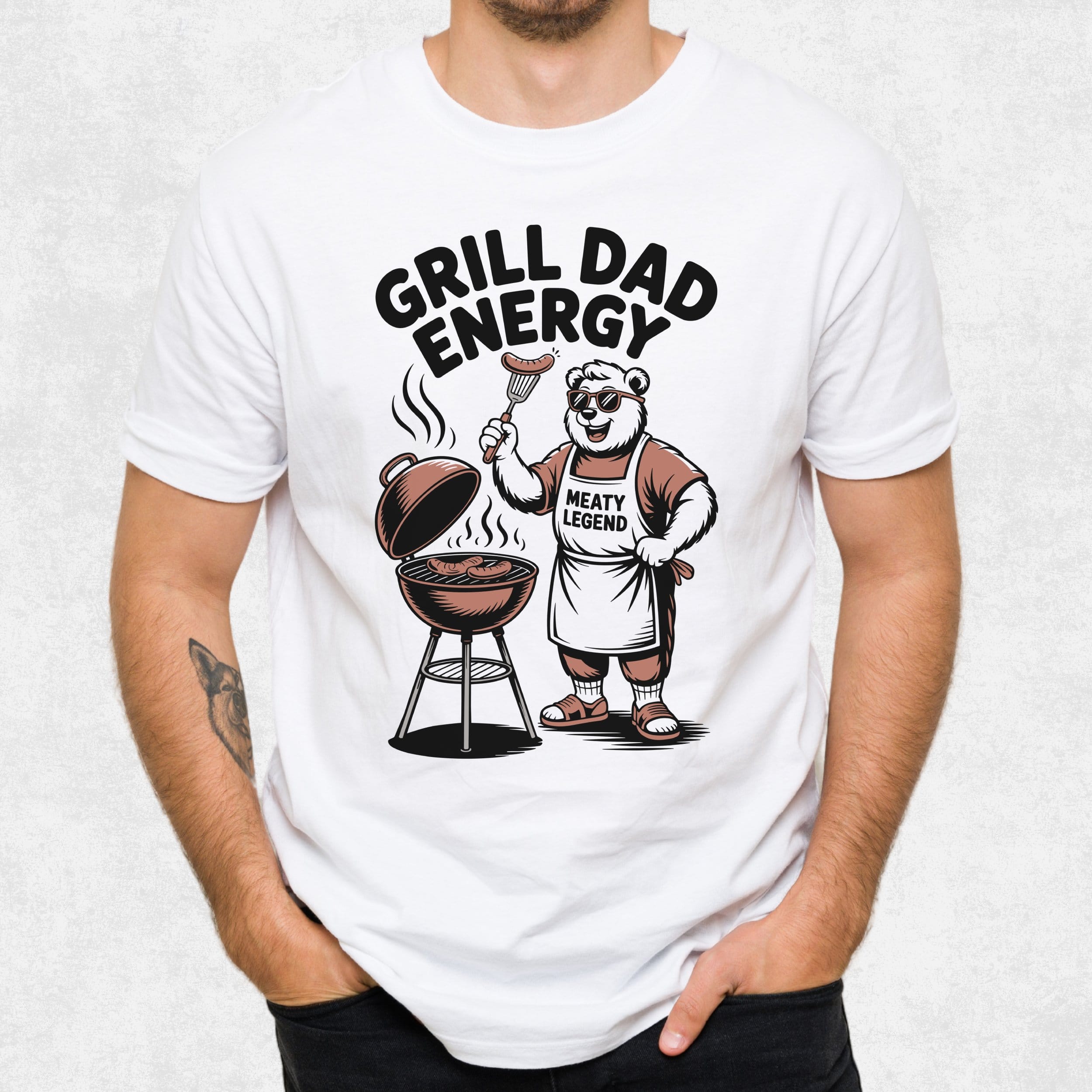 Grill Dad Energy Bear T-Shirt