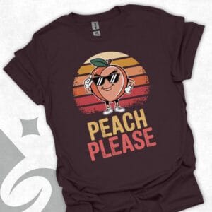 Retro Peach Please T-Shirts