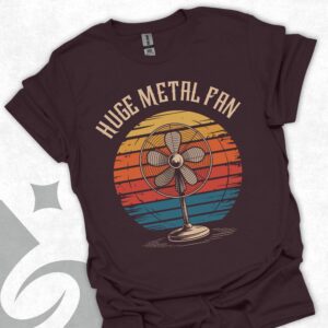Huge Metal Fan Retro Sunset T-Shirts