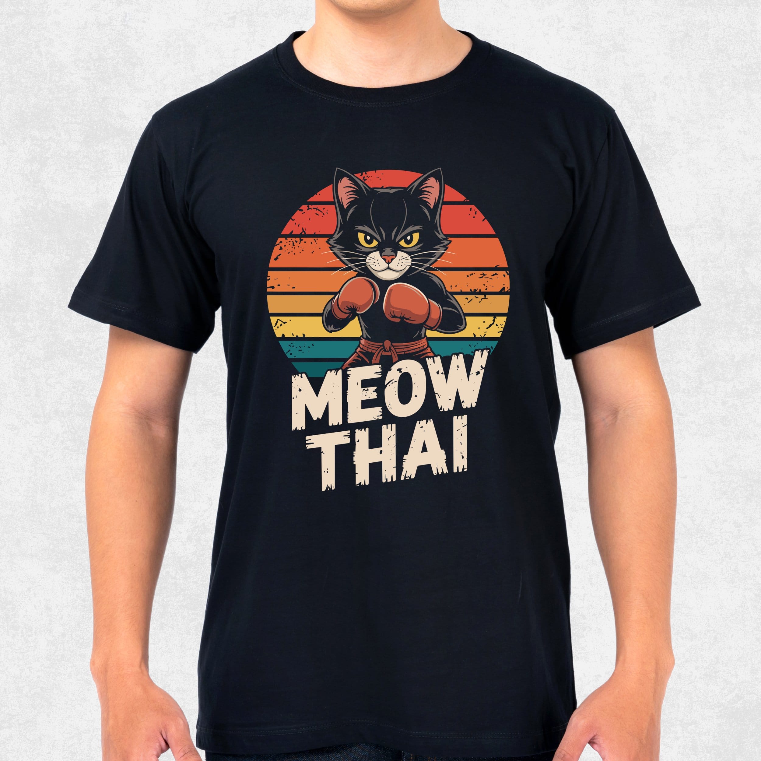 Retro Kitten Meow Thai T-Shirts