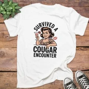 Survived a Cougar Encounter T-Shirt