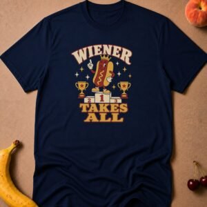 Wiener Takes All T-Shirt funny adult humor t-shirt
