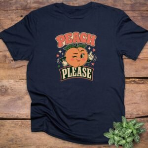 Winking Peach Please T-Shirt