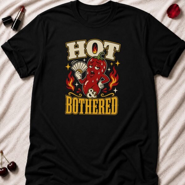 Hot and Bothered Chilli T-Shirt funny adult humor t-shirt