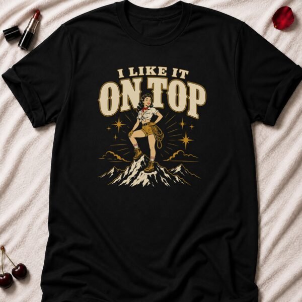 I Like It On Top T-Shirt funny adult humor t-shirt