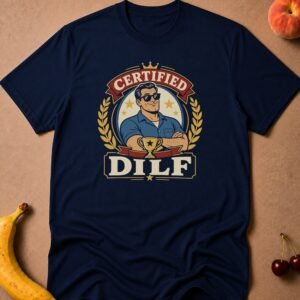 Certified DILF T-Shirt funny adult humor t-shirt