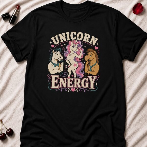 Unicorn Energy T-Shirt funny adult humor t-shirt
