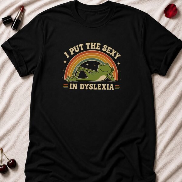 Sexy Dyslexia Frog T-Shirt funny adult humor t-shirt