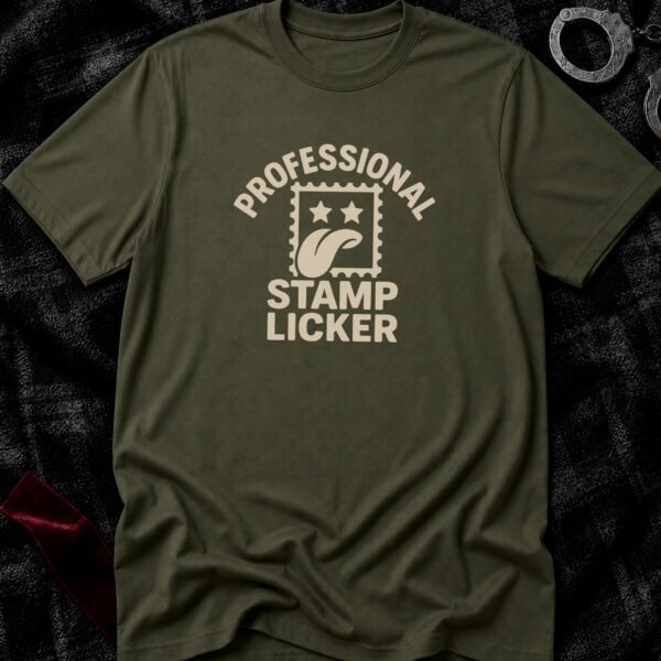 Professional Stamp Licker T-Shirt funny adult humor t-shirt
