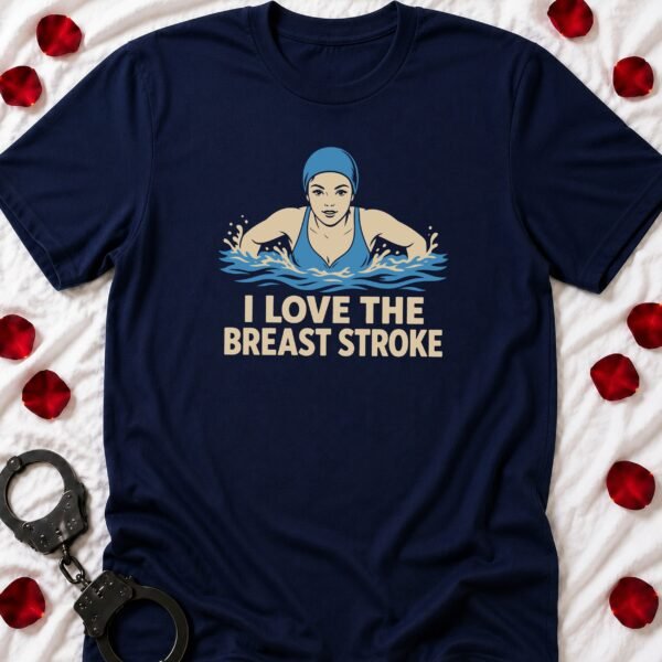 Breaststroke Swimmer - Funny Women's Graphic T-Shirt | Imaginatio