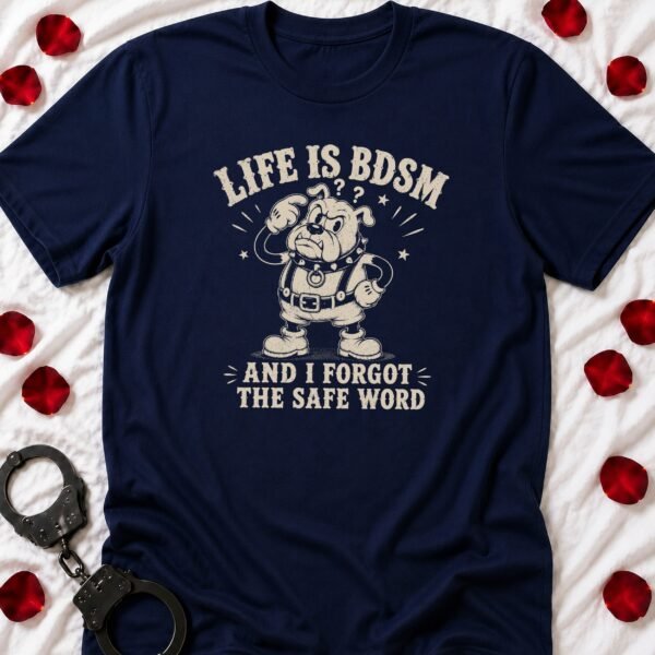 Bulldog BDSM - Funny Women's Graphic T-Shirt | Imaginatio