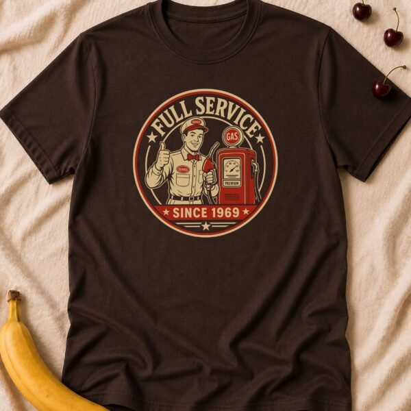 Full Service Gas Station - Funny Men's Graphic T-Shirt | Imaginatio