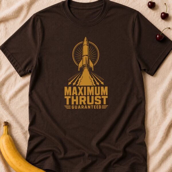 Maximum Thrust Guaranteed - Funny Men's Graphic T-Shirt | Imaginatio