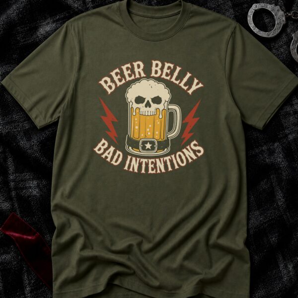Beer Belly - Funny Men's Graphic T-Shirt | Imaginatio