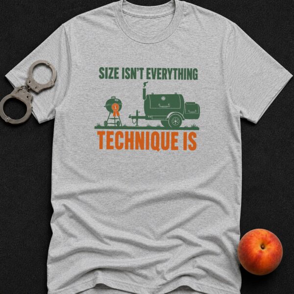 Grill Master Technique t-shirt with smoker grill graphic